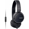 Slúchadlá na uši Sony MDRZX110APB s mikrofónom, čierne