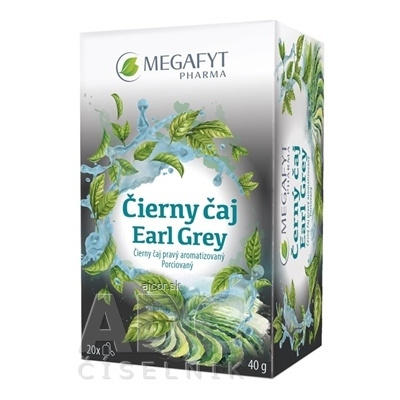 Megafyt Pharma s.r.o. MEGAFYT Čierny čaj Earl Grey porciovaný čaj 20x2 g (40 g)