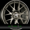 BBS CH-RII 10,5x22 5x112 ET15.00 radstern platinum matt - felgenbett schwarz matt