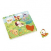 Janod Farm Drevené vkladacie puzzle s úchytom Zvieratká