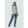 NOHAVICE LA MARTINA WOMAN PANT TWILL WOOL TOUCH DARK HEATHER GREY