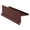 Záveterná lišta RS 250, 3 bm, český hliník, RAL 8017 hnedá