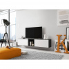 Cama Meble Tv stolík ROCO RO 10, čierny mat/čierny mat/biely mat