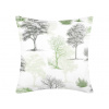 Bavlnená obliečka na vankúš Tiene stromov - zelený Veľkosť: 70 x 90