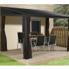 Hliníková pergola Sojag Portland 10x14, sivá farba 288x426x240 cm