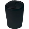 Spirella výklopný odpadkový kôš Move, čierny, plast, 2 l