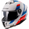 LS2 prilba STREAM II FF808 Vintage white/blue/red - L