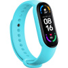 TopQ Remienok pre Xiaomi Mi Band 5-6-7 light blue