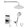 Aqualine DAPHNE podomítkový sprchový set s pákovou baterií, 2 výstupy, chrom