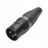 Zástrčka Hicon HI-X3CMBLK čierna