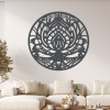drevo zivota Drevená mandala na stenu ŽENSKEJ SILY Farebný vzor: Antracitová, Priemer: 80