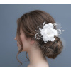 Kvetinový svadobný fascinátor do vlasov V-039