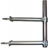 Držiak antény 41 / 40cm STA, (na stožiar 25-89mm) pár s rúrkou 48 / 2mm, zinok Galva