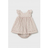 Detské bavlnené šaty Mayoral Newborn 1803.2B.Newborn.PPY2 béžová 65