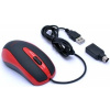 AMEI AM-M801 /Kancelářská/Optická/Drátová USB/Černá-červená