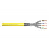 DIGITUS CAT 7A S-FTP installation cable, 1500 MHz Dca, AWG 22/1, 100 m ring, SX, yellow DK-1743-A-VH-1