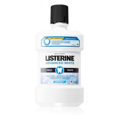 Listerine® Advanced White Mild Taste 1000 ml - Ústna voda s bieliacim účinkom