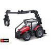 Bburago Farm Traktor 10cm Massey Ferguson 8740S - lesní traktor