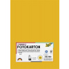 Dekoračný kartón, 2 stranný, A4, 300 g, 50 listov, FOLIA, hlboko žltý
