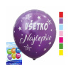 Balóny s potlačou Všetko najlepšie 6ks 8590331304363 LUKY MZ