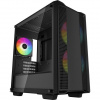 DEEPCOOL skříň CC360 ARGB / MiniITX / 3x120 ARGB fan / USB 2.0 / USB 3.0 / tvrzené sklo / černá R-CC360-BKAPM3-G-1