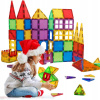 VEĽKÉ 3D magnetické stavebné kocky Magnetic Tiles 34el. Vzdelávanie
