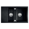 Novaservis Granitový drez s vaničkou odkvapom,s prep. z drezu, grafit DRGM3/48/79HA
