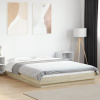 Rám postele s LED osvětlením dub sonoma 140 x 190 cm kompozit Hnědá 3281128