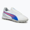 Futbalová obuv/ kopačky PUMA King Match TT puma white/bluemazing/flat light grey/sunset glow