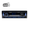 1DIN 12/24V DAB+/FM autorádio bez mechaniky USB/SD/AUX/BLUETOOTH, odnímateľný panel