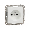 Schneider Electric SEDNA bezskrútková zásuvka 1x2P+PE, biela, SDD111012