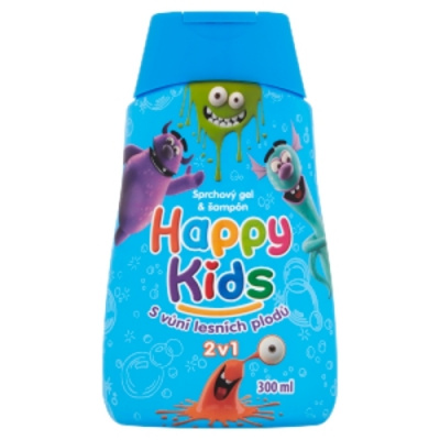 Happy kids sprchový gél + šampón 300 ml - chlapčenský