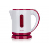 ACTIVER Kanvica plastová SOLLA 0,8 l, 900-1100W, otočná o 360st., bielo-bordó