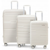 PUCCINI Súprava CESTOVNÝCH KUFRov Tvrdé Polypropylénové 3v1 PP023-0