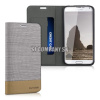Kožený obal Samsung Galaxy S5 – Flip Duo – šedo-zlatá