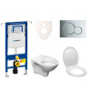 S-line Cenově zvýhodněný závěsný WC set Geberit do lehkých stěn / předstěnová montáž+ WC Pro 111.355.00.5ND2