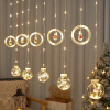 Svetelný stĺp do záhrady - Rozprávkový LED závesový svetelný reťazec Vianočná guľa drôtená medená girlanda (Rozprávka LED curtain Light String vianočné guľové drôty Copper Girland Girland)
