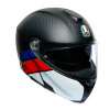 Prilba AGV Sportmodular Layer Carbon Red Blue Veľkosť: XS (53-54 cm)