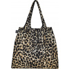 Taška LOQI Artist Pleated Leopard Dusk, recyklovaná