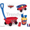 Vozík na ťahanie Cars Garnished Beach Cart Smoby s vedro setom od 18 mes SM867017