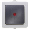 Kopp 566656002 spínání ve vlhkých místnostech kontrolní spínač Nautic šedá 1 ks