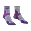 Ponožky Bridgedale Trail Run UL T2 CS 3/4 Crew Women’s Purple L (41-43EU)