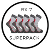 BX-7 DURABLE SUPERPACK bambusové ponožky BAMBOX - 5 párů (BAMBOX SUPERPACK bambusové ponožky BX-7 DURABLE)