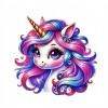 CUKROVÁ TLAČ Opłatek na Tort Cukrová hmota Jednorožec Unicorn #24 + MENO
