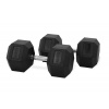 TRINFIT Jednoruční činka pogumovaná HEXA 42,5 kg