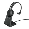 Jabra Evolve2 65, MS Mono Slúchadlá s mikrofónom Bezdrôtový Pres hlavu Kancelária / call centrum USB Typ-A Bluetooth Čierna (26599-899-989)