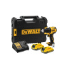 DEWALT Akumulátorový vŕtací skrutkovač 18 V bez uhlíkovej kefky (2 x 2,0 Ah akumulátor + nabíjačka + TSTAK) DCD708D2T