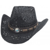 BULLHIDE HATS Young Love – westernový klobúk z Toyo Straw, čierny Veľkosť: L-XL