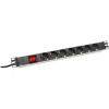 DIGITUS DN-95402 19 zásuvková lišta so switchom DIGITUS, 1U, 7 zásuviek, 16A/230V/3600W
