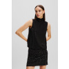 BLÚZKA KARL LAGERFELD RHINESTONE EVENING TOP BLACK